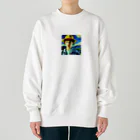 ラクダッピーのストレンジャーシングスイレブン星月夜に行ってみた Heavyweight Crew Neck Sweatshirt