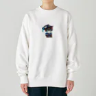 可愛い猫ちゃんの海賊うみ猫ちゃん Heavyweight Crew Neck Sweatshirt