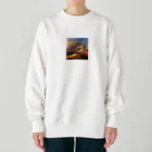 グッドグッズのかわいい鳥のイラストグッズ Heavyweight Crew Neck Sweatshirt