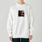 ボステリのお眠りボストンテリア Heavyweight Crew Neck Sweatshirt