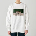 ぽんぽこのみせのぽんぽこ_ええとこの猫シリーズ① Heavyweight Crew Neck Sweatshirt