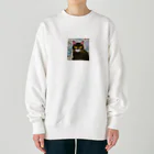  🌸 はにゃんshop 🌸の🌟 はにゃん一号店くろねこ 🌟 Heavyweight Crew Neck Sweatshirt