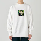 Junndyの竹パンダ Heavyweight Crew Neck Sweatshirt