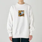 cunissaのドット絵コーヒーと電気ポット Heavyweight Crew Neck Sweatshirt