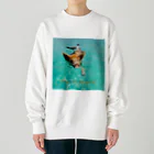 MOMOTAKAショップの海のかけら - ピグとバード Heavyweight Crew Neck Sweatshirt