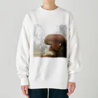 Me_Del_Fan_Gasのにくあつしいたけ Heavyweight Crew Neck Sweatshirt