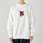 takuchan-の叫ぶ豚君 水彩画風 Heavyweight Crew Neck Sweatshirt