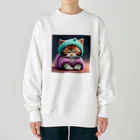 Happy Hub"（ハッピー・ハブ）のふうわか猫 Heavyweight Crew Neck Sweatshirt