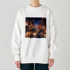 Tentative_Sensationのエモい街 Heavyweight Crew Neck Sweatshirt