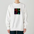 はなびのネオンのねこちゃん Heavyweight Crew Neck Sweatshirt