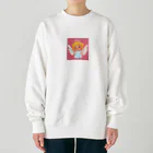 かわちい♡やさんのかわいい天使ちゃんグッズ Heavyweight Crew Neck Sweatshirt