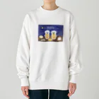 Fille de angeのふぃーゆどぅあんじゅ居酒屋【夜空】 Heavyweight Crew Neck Sweatshirt