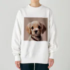 kunkun1048のめちゃカワ犬 Heavyweight Crew Neck Sweatshirt