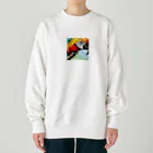 good★holidayのドット絵のオウム Heavyweight Crew Neck Sweatshirt