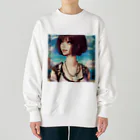 ボンブ映像社の希望に満ちた娘 Heavyweight Crew Neck Sweatshirt