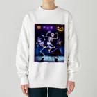 seasun011のハロウィンスケルトンダンス01 Heavyweight Crew Neck Sweatshirt