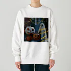 いらすとグッズのハッピーハロウィン Heavyweight Crew Neck Sweatshirt