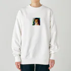 animals lovingのライオン水彩画4 Heavyweight Crew Neck Sweatshirt