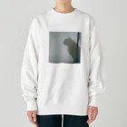 狸の信楽焼の影猫 Heavyweight Crew Neck Sweatshirt