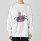 ほわいとくろーばーのライトバイト Heavyweight Crew Neck Sweatshirt