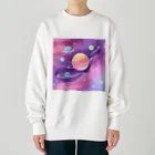 人生を笑いに変えるアートの宇宙のパワーを感じて Heavyweight Crew Neck Sweatshirt