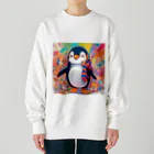 aki7sの笑顔のペンギン Heavyweight Crew Neck Sweatshirt