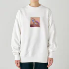 サラリーマン恐竜のファンタスティックれおぱ Heavyweight Crew Neck Sweatshirt