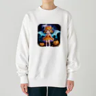 NexDreamの妖精のハロウィンフェス（かぼちゃ） Heavyweight Crew Neck Sweatshirt