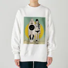 ファンタジスターのサーファーのさりちゃん Heavyweight Crew Neck Sweatshirt