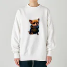 ブサかわフレンズのぶさかワン🐶 Heavyweight Crew Neck Sweatshirt