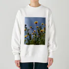 MMの黄色い春菊の花 Heavyweight Crew Neck Sweatshirt