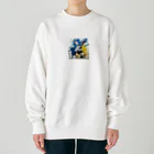 mojaのアートうさぎ🐰 Heavyweight Crew Neck Sweatshirt