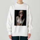 sounya sounyaの美女図鑑（白い服） Heavyweight Crew Neck Sweatshirt