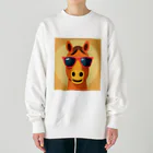 DAIMAZIN ～大魔神～のサングラスとヒヒー君・セカンド Heavyweight Crew Neck Sweatshirt