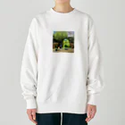 nono marchéの河童のカッちゃんと黒猫ロイ　夏のお楽しみ 油絵 手描き Heavyweight Crew Neck Sweatshirt