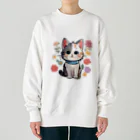 ManmaruShopのちびねこシリーズ4 Heavyweight Crew Neck Sweatshirt