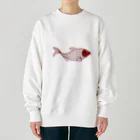 mumusの魚　sequinsred Heavyweight Crew Neck Sweatshirt