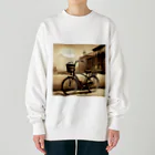 yusuke-kのレトロな自転車 Heavyweight Crew Neck Sweatshirt