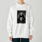 tomohyuのくまのマグカップを持つ熊くん Heavyweight Crew Neck Sweatshirt