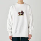 Innovat-Leapの子どもがゴリラを撮影 Heavyweight Crew Neck Sweatshirt