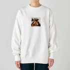 sa_ttyonnのにんじんを持つ パグ Heavyweight Crew Neck Sweatshirt