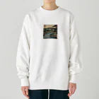 shopエムの富士山の浮世絵風グッズ Heavyweight Crew Neck Sweatshirt