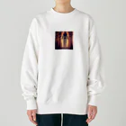 umakoiの木のようなお化けの影のドット絵 Heavyweight Crew Neck Sweatshirt