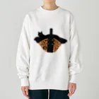 小鳥と映画館のカゴバッグと黒猫 Heavyweight Crew Neck Sweatshirt