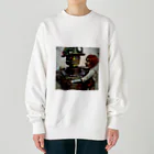 ゾウのロボットと少女 Heavyweight Crew Neck Sweatshirt