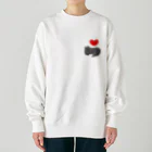 ３２１６のl love クロネコ Heavyweight Crew Neck Sweatshirt