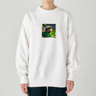 himatoroのマイクラ的なハリネズミ Heavyweight Crew Neck Sweatshirt