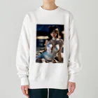 かわいいzakkaのCUTE猫耳天使シリーズ１４ Heavyweight Crew Neck Sweatshirt