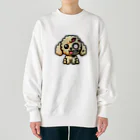 Mine-1のかわいいトイプードルグッズ　ゾンビ化 Heavyweight Crew Neck Sweatshirt