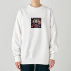 猫雑貨屋　ねこまろのにゃんこ宇宙の彼方へ Heavyweight Crew Neck Sweatshirt